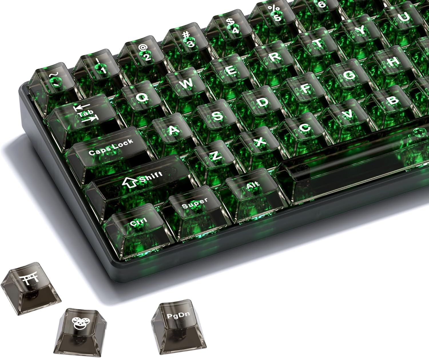 Amazon.co.jp: クリアキーキャップ-XVX 124 キーチェリープロファイル